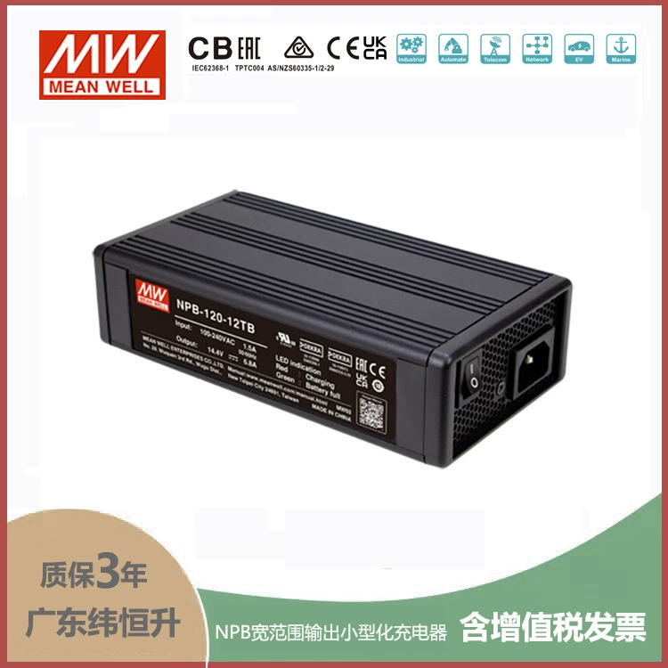 Тайвань MEAN WELL серия NPB-120 мини-зарядное устройство 12V/24V/48V, интерфейс XLR AD1 TB