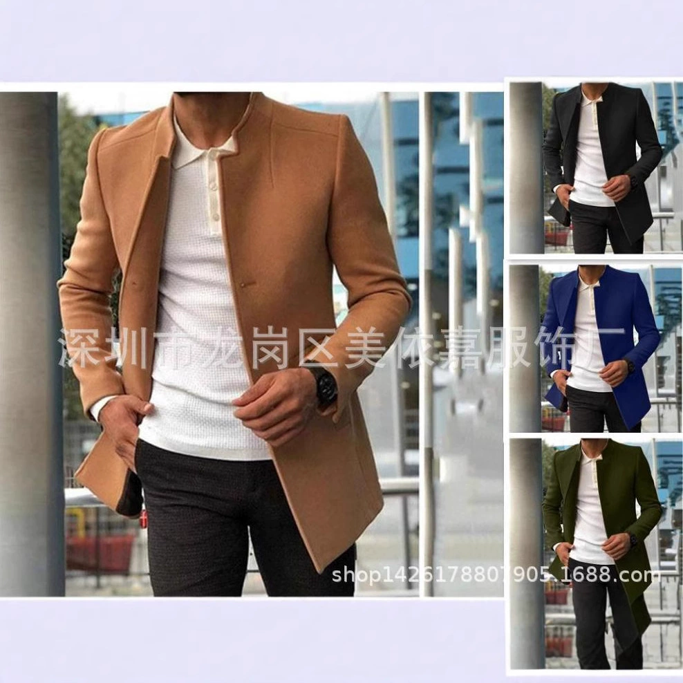 2022 Amazon Independent Station Внешняя торговля Осень и зима мода Легкий деловой однотонный шерстяной тонкий пиджак