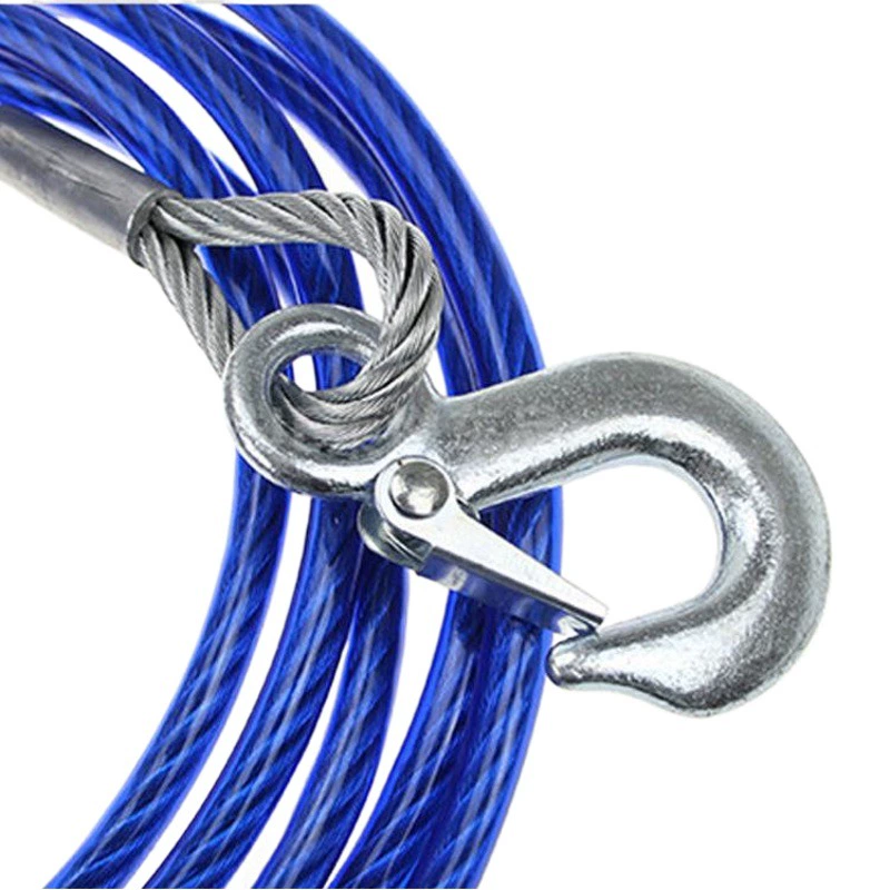 Автомобиль первой помощи буксировочный трос для самостоятельного вождения утолщенный 5 метров 7 тонн стальной проволоки тяговый трос по пересеченной местности аварийный привязной ремень