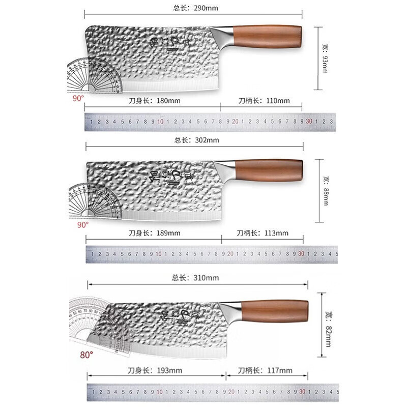 Cuchillo afilado cuchillo de cocina cuchillo de corte de hueso cuchillo de corte