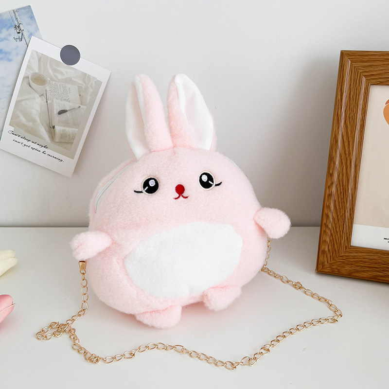 De dibujos animados feo lindo de la vaca de gran capacidad de la Felpa Bolsa de estilo Coreano ins Lindo bolso de hombro chica corazón muñeca bolsa de mensajero