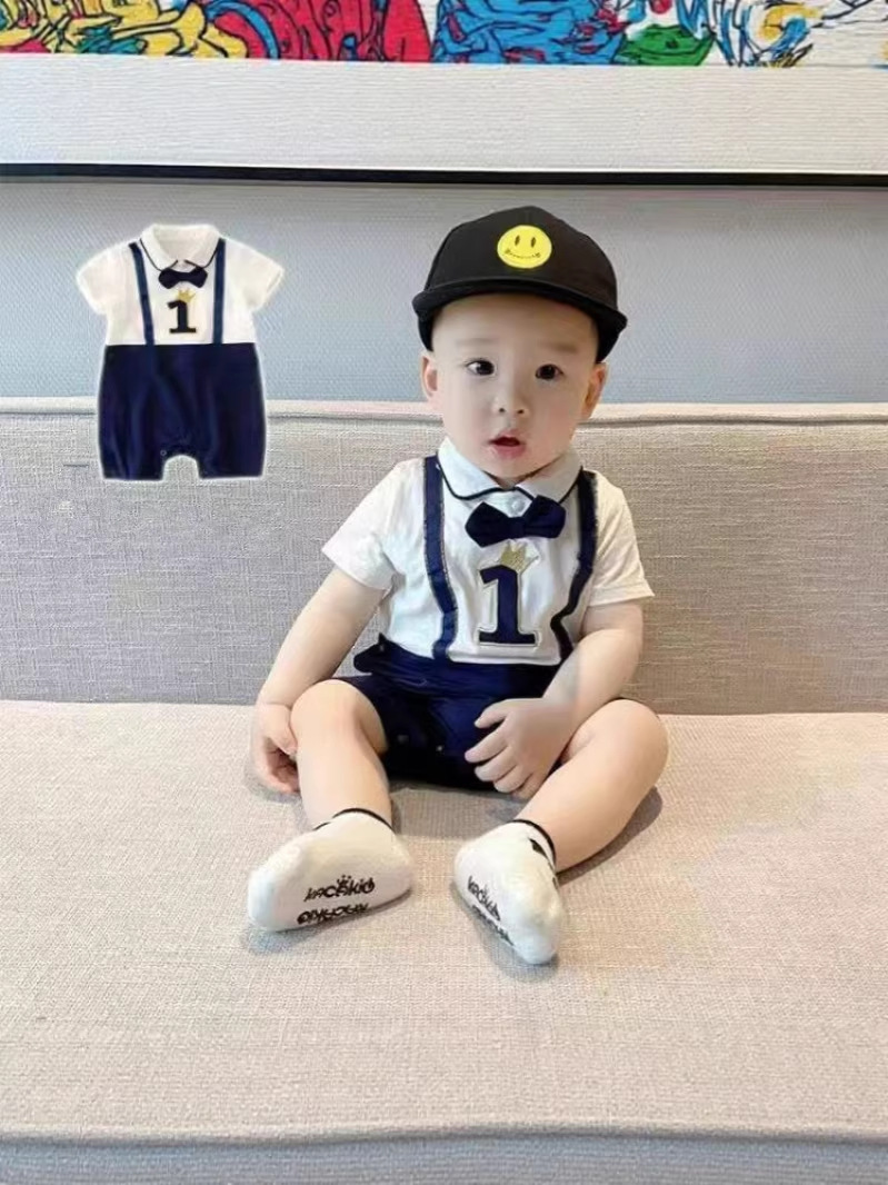 Children's summer clothing, bodysuit, overall for new born, shorts