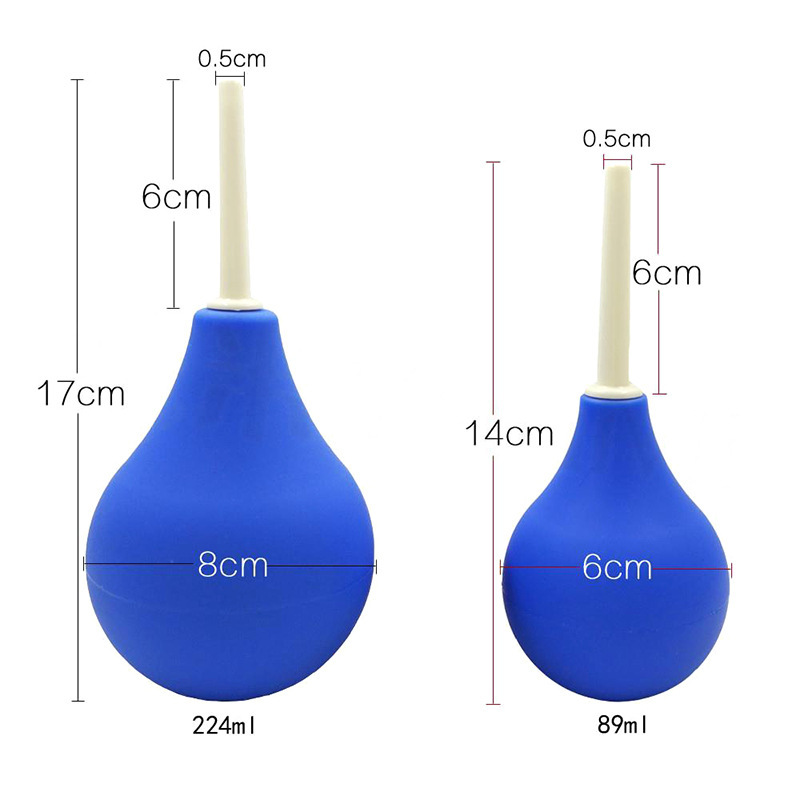 Silicone Spherical Enema and Vaginal Irrigator 310ml Black Large Capacity — detail image 6