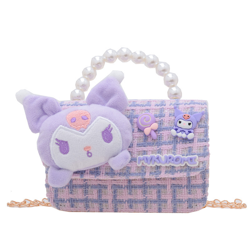 2024 nuevo estilo extranjero princesa perla bolso de cambio de mano bolso de hombro de moda para niños lindos niños mochila de chicas