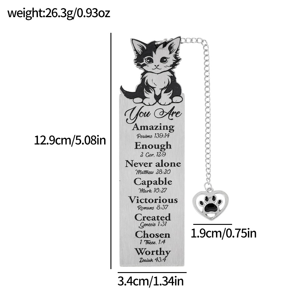 Amazon venta caliente interesante gatito perro marcadores adorables diseño de contraste de color blanco y negro marcadores de acero inoxidable fabricantes al por mayor