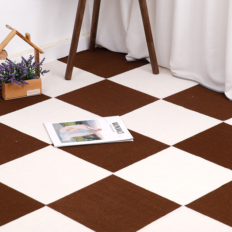 Tapete Modular Autoadhesivo de Poliéster Antideslizante para Sala de Estar y Dormitorio