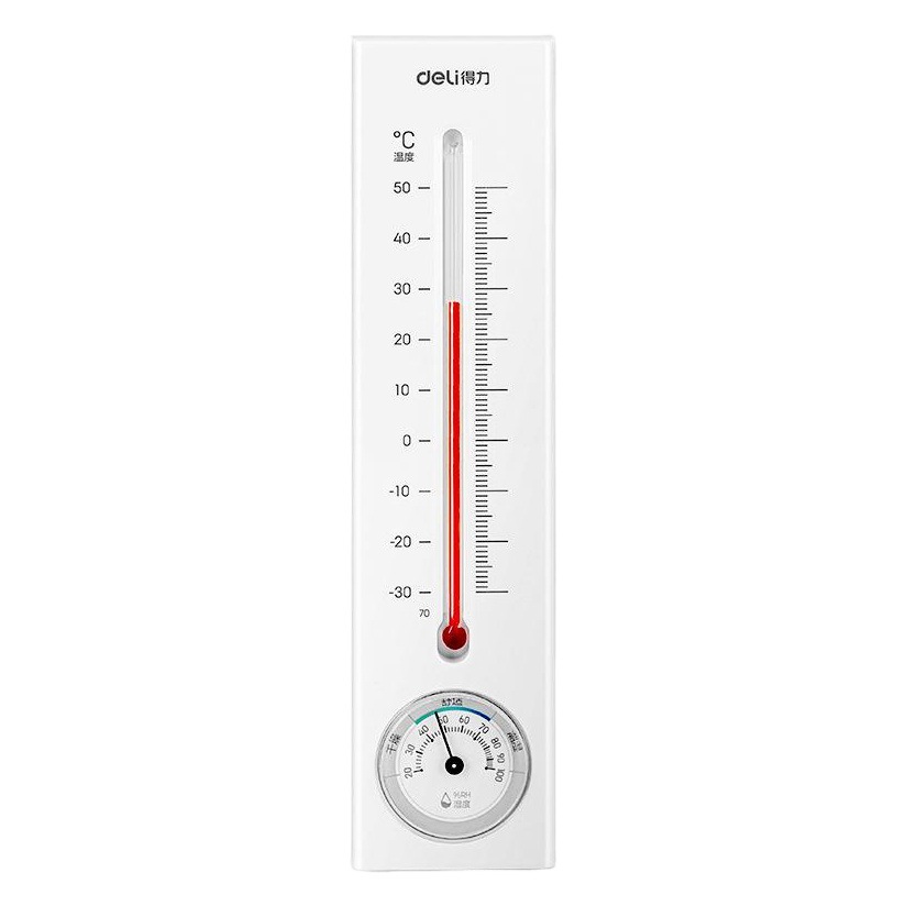 Deli 9013s 8848 medidor de temperatura y humedad montado en la pared hogar interior invernadero colgando temperatura y medidor de humedad