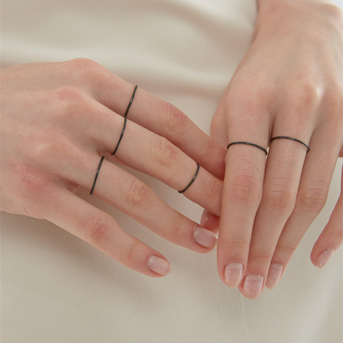 Super Fairy Butterfly Four-piece Ring Set for Women Ins Personalized Index Finger Ring Internet Celebrity Cold Style Niche Design Ring