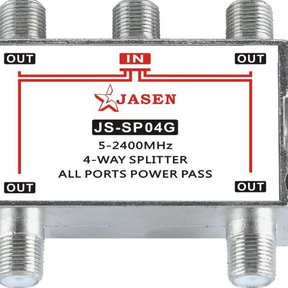 佳星 JASEN 电视信号功分器 四功分器 4分配 JS-SP04G