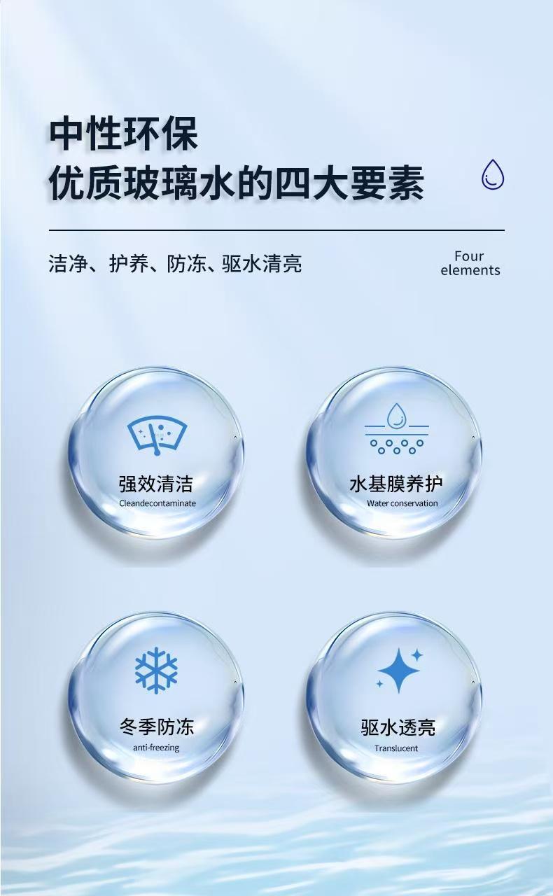 Oil Film Remover for White Car Glass Coating Agent, Glass Water Rain Repellent, Stain Remover, Winter Anti-Fog Agent, Anti-Freeze Maintenance, Water Repellent