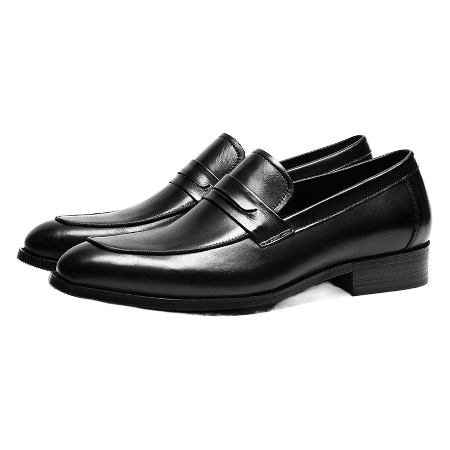 Mocasines de cuero de alta gama para caballero, zapatos formales para bodas y cenas, zapatos de negocios para hombre, zapatos masculinos hechos a mano