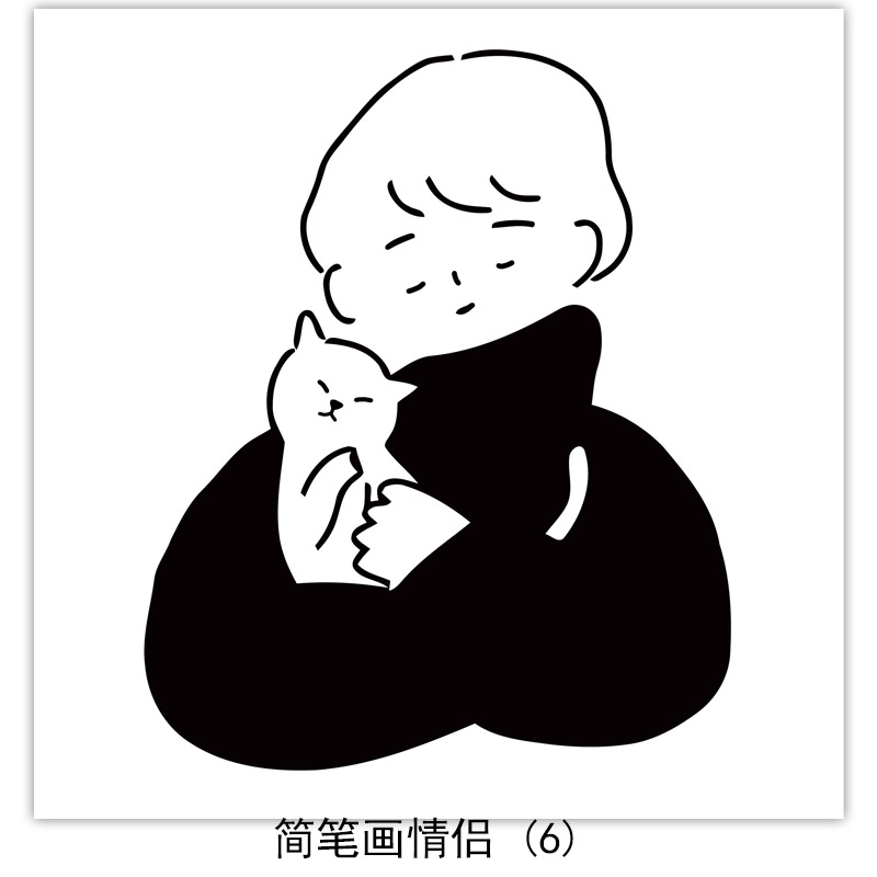 Nórdico ins estilo línea perro blanco y negro pintura decorativa dormitorio cabecera mural habitación de los niños colgando pintura decoración de escritorio núcleo