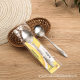 Card No. 2 stainless steel rose spoon household tableware long handle soup spoon student canteen dining spoon wholesale
