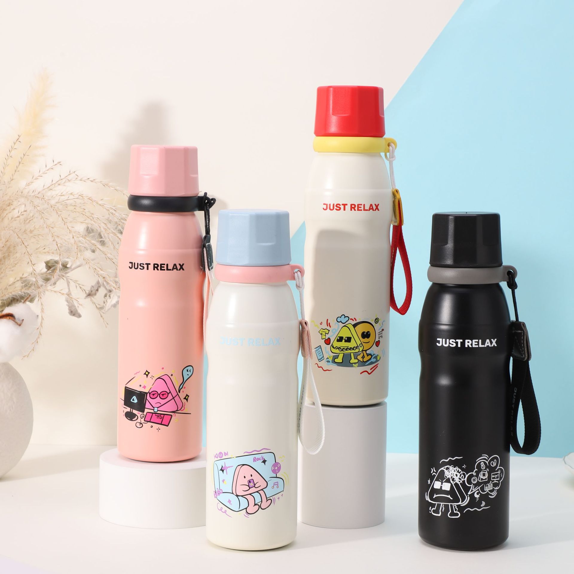 Customised Stainless Steel Insulated Water Cup With Handle_voghion.com