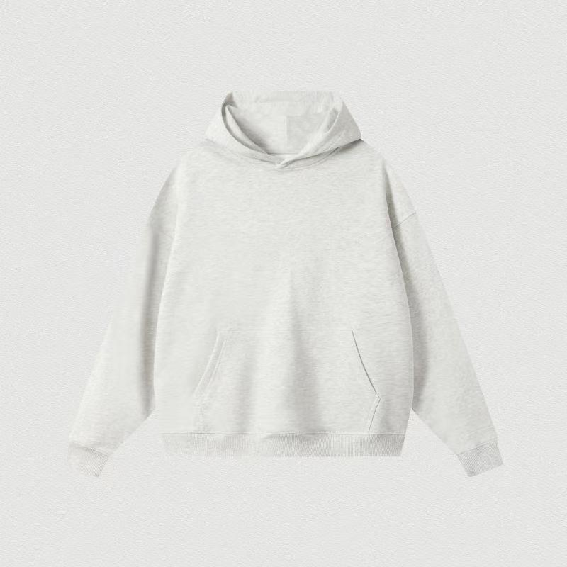 Cross-border pesado chaqueta con capuz para hombre Europa y los Estados Unidos otoño y invierno 2025 hombro caído chaqueta de moda americana de color sólido