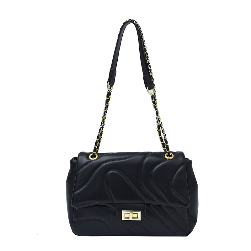 Bolso de cadena de comercio exterior para mujeres 2025, nueva moda bordada bolso de mano, sensación de alta calidad, simple ocio, mochila de viaje