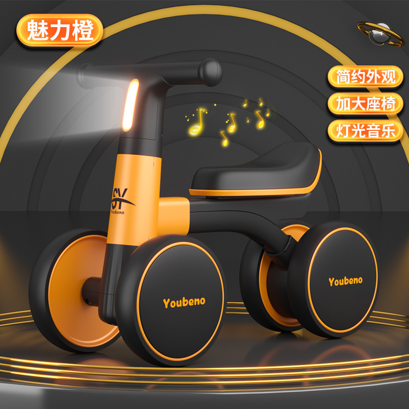 新しい子供用バランスカー 1-3 歳 2 ペダルなしベビースクーター四輪スライディングカー 1 歳のギフト|undefined