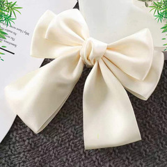White bow red large butterfly clip children duck bill clip hair accessory back of head large bow trendy.