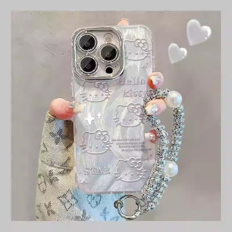 Suitable for Oppo Reno16Pro Mobile Phone Case Reno15/Findx9/A58 Feather Yarn A97/A6 Hello Kitty 256