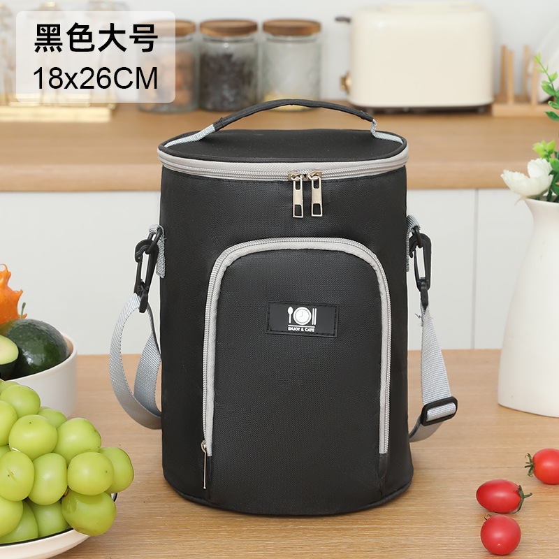 Bolsa de aislamiento portátil de alto valor facial para el trabajo y la escuela con bolsas de almuerzo, bolsas de aluminio gruesas, bolsas de almuerzo redondas