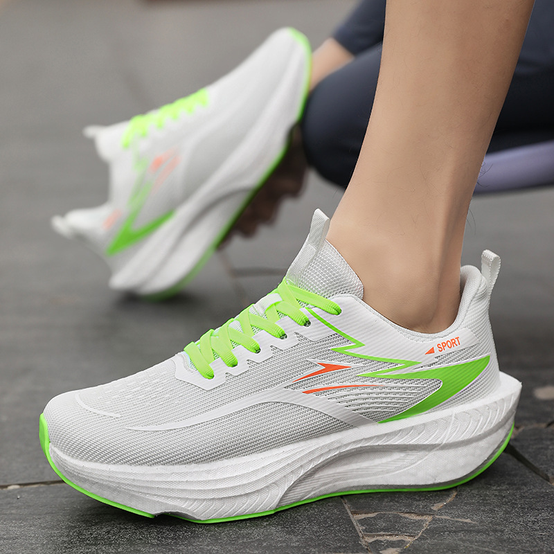 Nuevos zapatos de carreras transpirables para parejas elásticos de carbono zapatos deportivos de carreras de velocidad para hombres y mujeres zapatos de maratón profesionales para hombres image 16