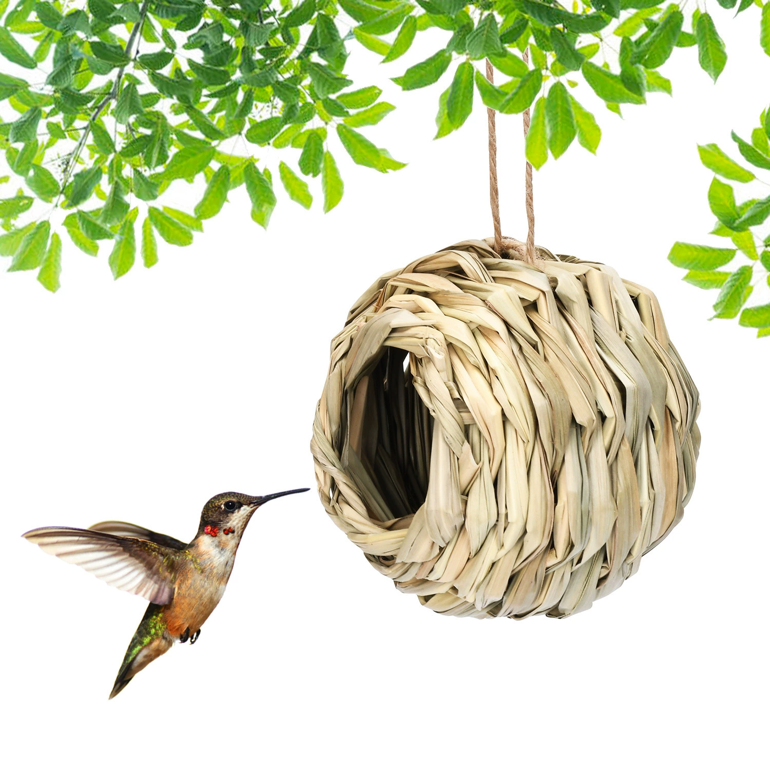 Ст straw spherical travel realistic decorations, (Cross-border trading)