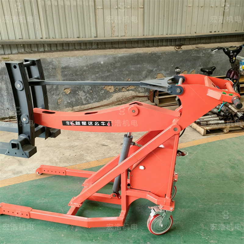Small curved arm hydraulic electric forklift portable cargo loading…