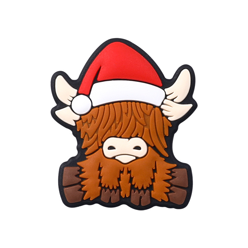 新しいクリスマスのシリコンの漫画のビーズのビーズのDIYの装飾品のサンタクロースの焦点のビーズの雪だるまのビーズの卸売り