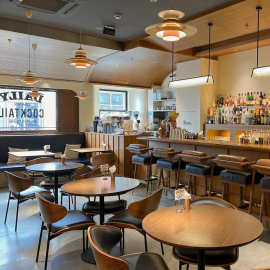 定制复古风酒吧酒馆咖啡店桌椅清吧实木伊姆斯餐椅餐饮店桌椅组合