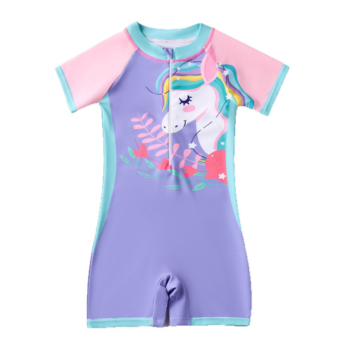 Cross-border children's swimwear men and girls 'one-piece quick-drying boys' swimwear small, medium and small children's new girls 'swimwear wholesale