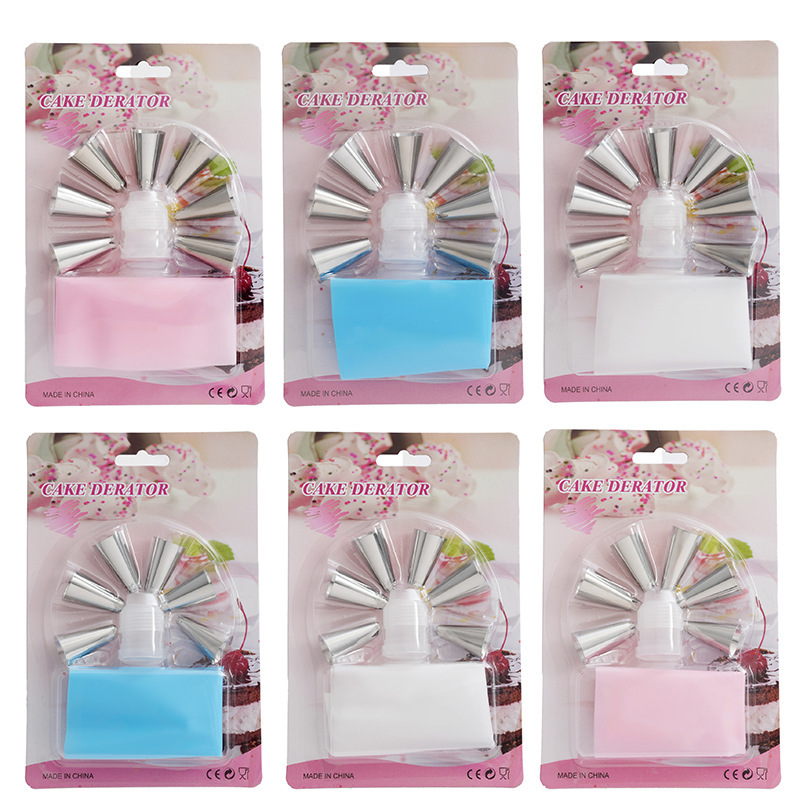 decorating nozzle suit nipple decorating bag stainless steel decorating nozzle cake decorating suit baking tools manufacturers