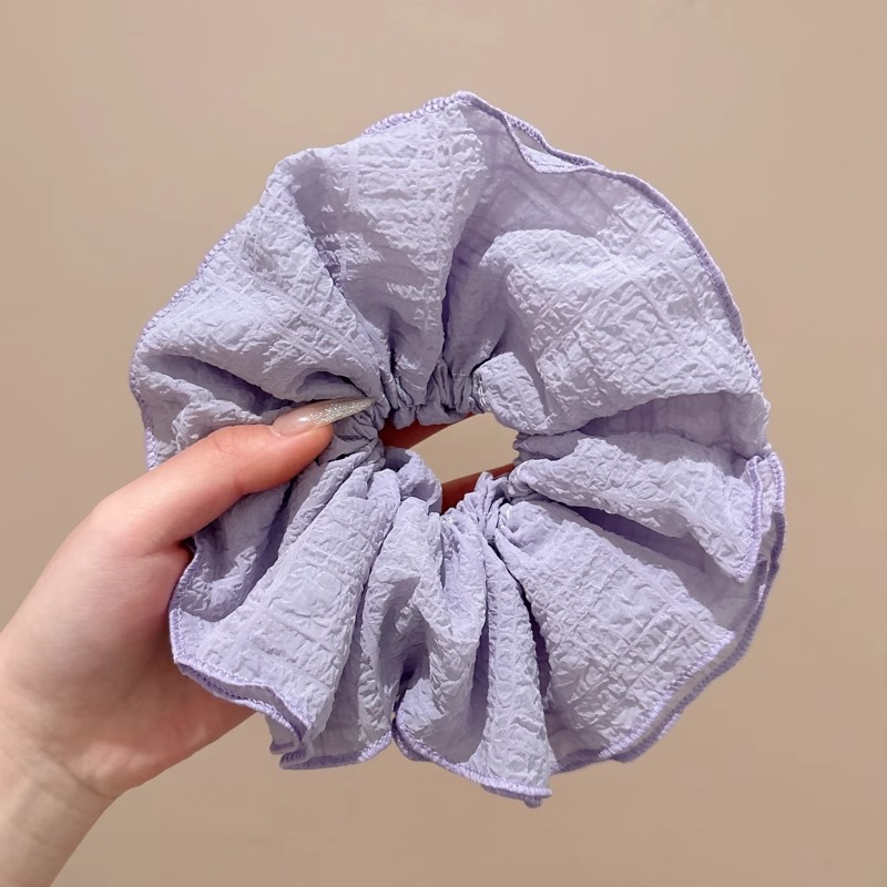 Encaje coreano, lazo para el cabello de intestino grueso, temperamento femenino de alto nivel, cuerda de cabeza de cola de caballo baja, cuerda para el cabello de flor de cabeza de doble capa, accesorios para el cabello