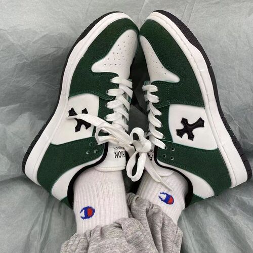 Ins trend cross thick-soled couple sneakers chic high-end versatile retro casual moral training shoes for men