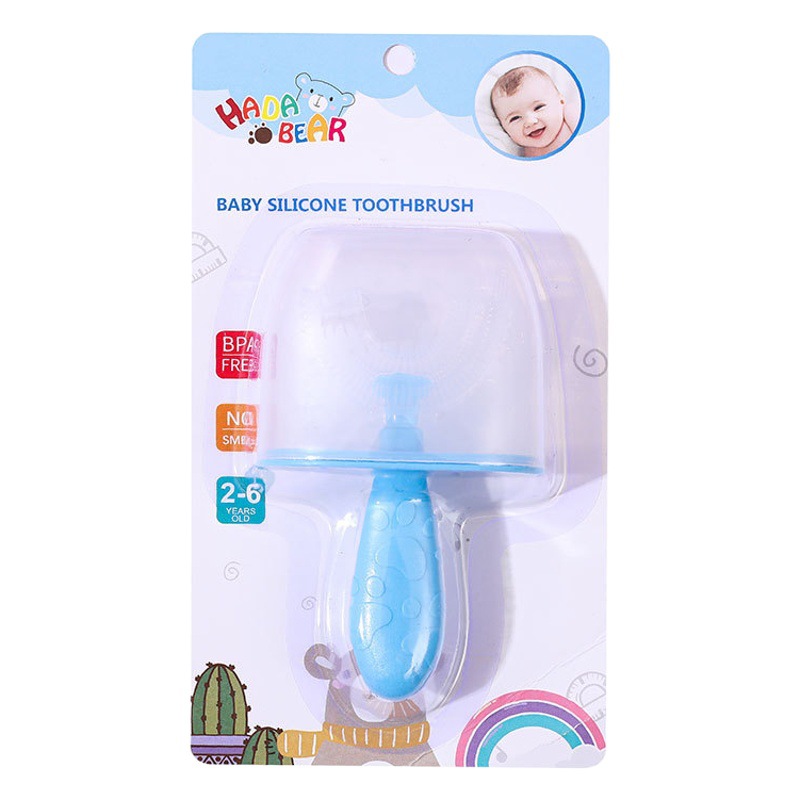 Cepillo de dientes de silicona para niños de 2 a 6 años, cepillo de dientes para limpieza de bebés, cepillo de dientes doméstico para proteger las encías, cepillo de dientes de dibujos animados con forma de U, cepillo de dientes de cerdas suaves.
