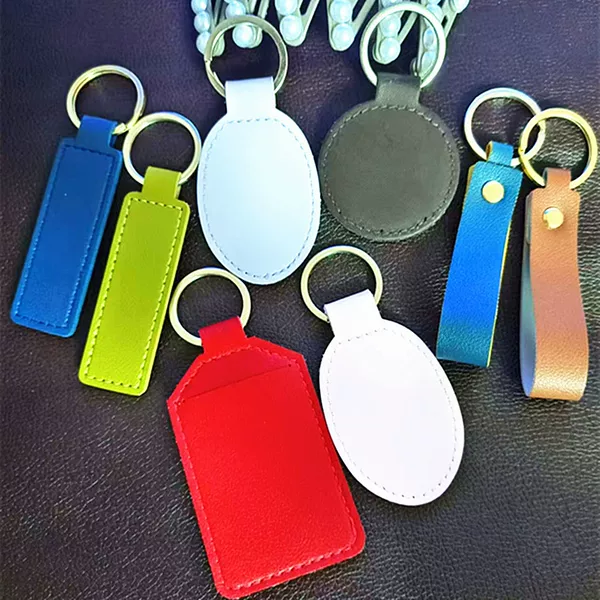 Leather Personalized Work Clothing Access Card Holder Water Drop Type Mini Keychain Card Holder Community Ic Elevator Card Leather Protective Cover