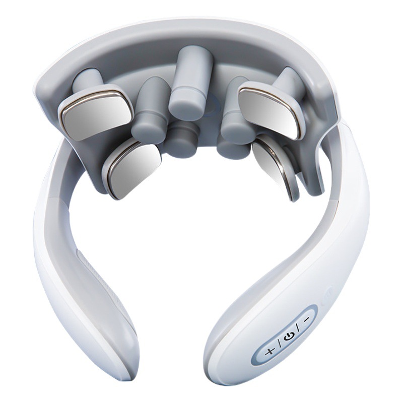 Masajeador de columna cervical, masajeador de cuello inteligente, dispositivo de fisioterapia con calentamiento por pulsos, dispositivo de compresión caliente para la columna cervical, protector de hombros y cuello