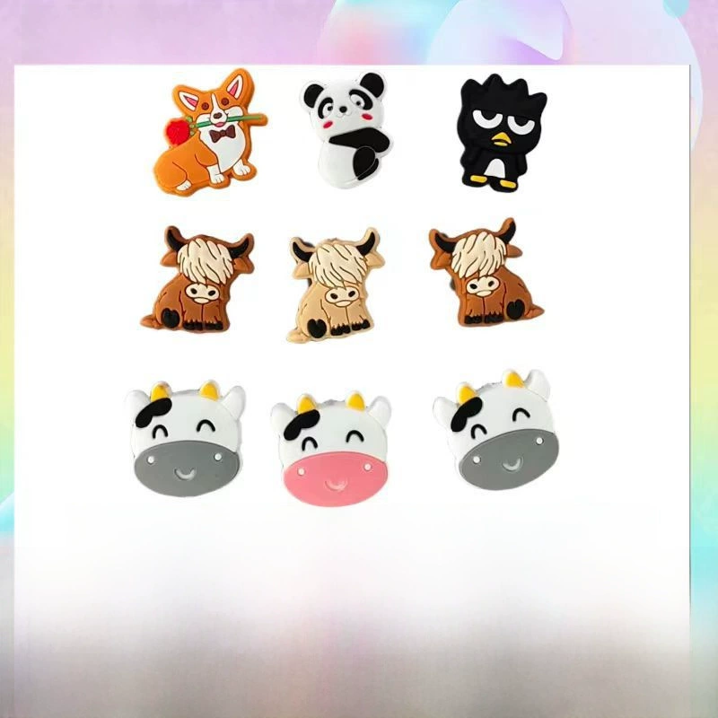 Silicone children's teether with animals, bracelet, accessory, handmade, direct factory sales