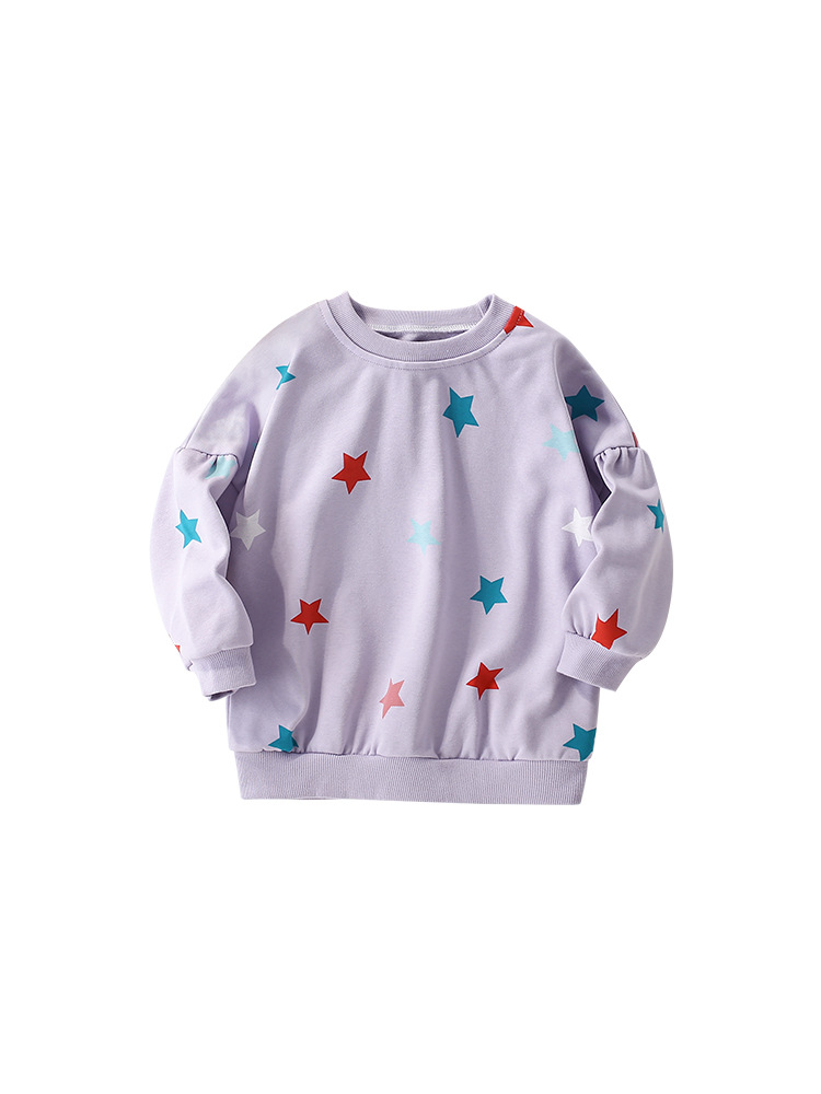Malwee Child Sweater Otoño Invierno Nuevo estilo europeo y americano Casual Camisas de cuello redondo de manga larga ropa de niñas Casual Top