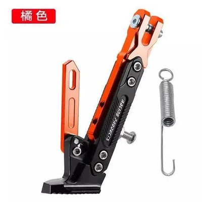 motorcycle CNC adjustable side support: Motosiklet ləvazimatları və aksesuarları - adjustable-side-support-orange