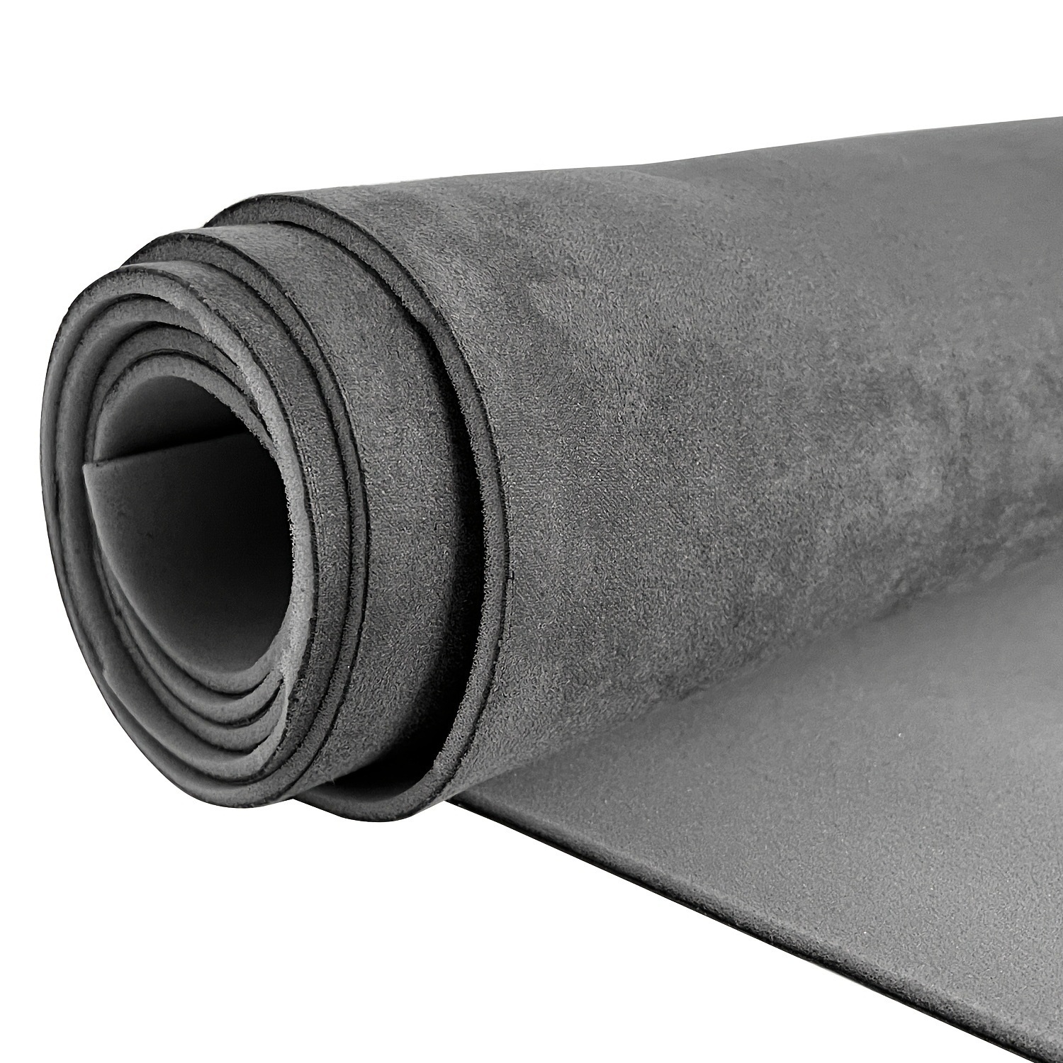 Car Roof Fabric, Qìchē Car roof lining - dark-gray-no-glue-with-sponge-3mm-thick-150x150cm59x60inch
