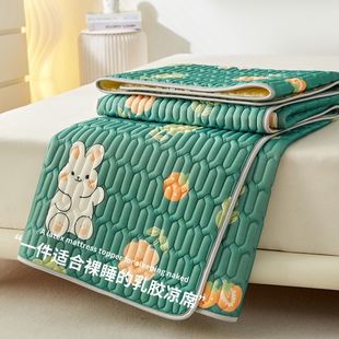 Category a Maternal and Infant Grade Anti-Slip and Anti-Mite Natural Latex Mat Thickeneded Student Dormitory Tatami Bed Pad Mattress Pad
