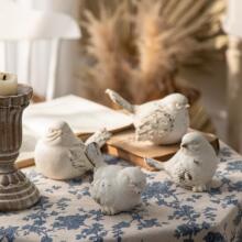 美式田园风做旧鸟类造型装饰 民宿酒店创意雕塑摆件摄影摆拍道具