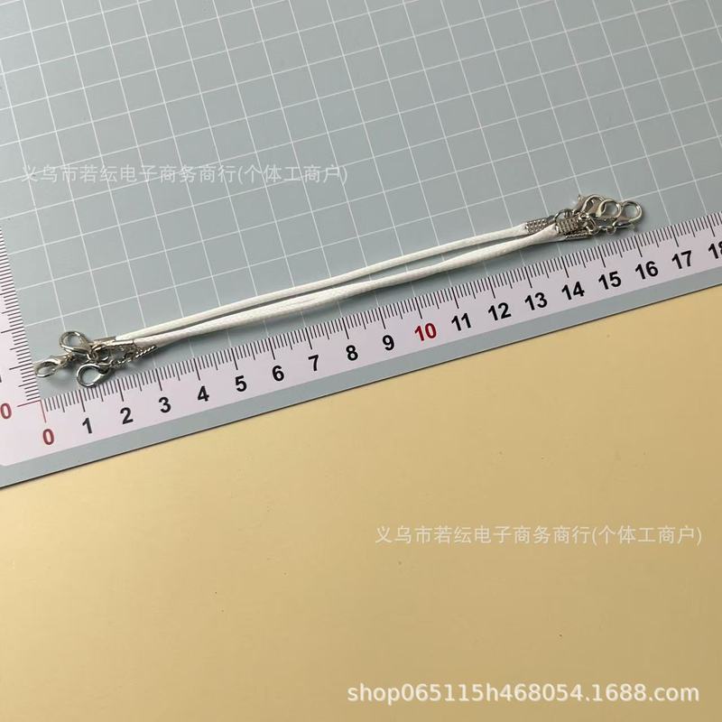 彩色韩国蜡绳挂件链条背带短款手链双头扣diy配件模型水杯挂件|undefined