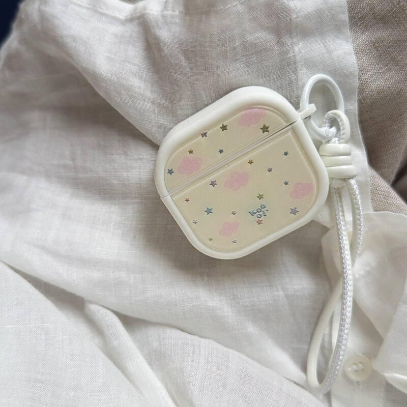 Trendy New Product Imd Series Pink Cloud and Star Earphone Case Suitable for AirPods 1/2/3/4 Generations Protective Case Trendy New Product Imd Series Pink Cloud and Star Earphone Case Suitable for AirPods 1/2/3/4 Generations Protective Case