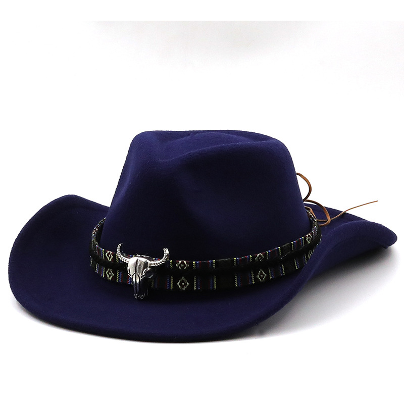 Women's Vintage Style Solid Color Flat Eaves Fedora Hat display picture 6