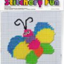 跨境批发新款蝴蝶十字绣diy玩偶材料包手工编织蝴蝶玩具套装