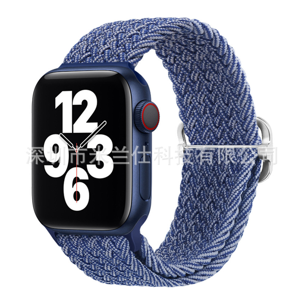 Nylon tejido para Apple iwatch456789 Apple ultra2 hebilla deslizante elástica S9 correa de reloj fabricante