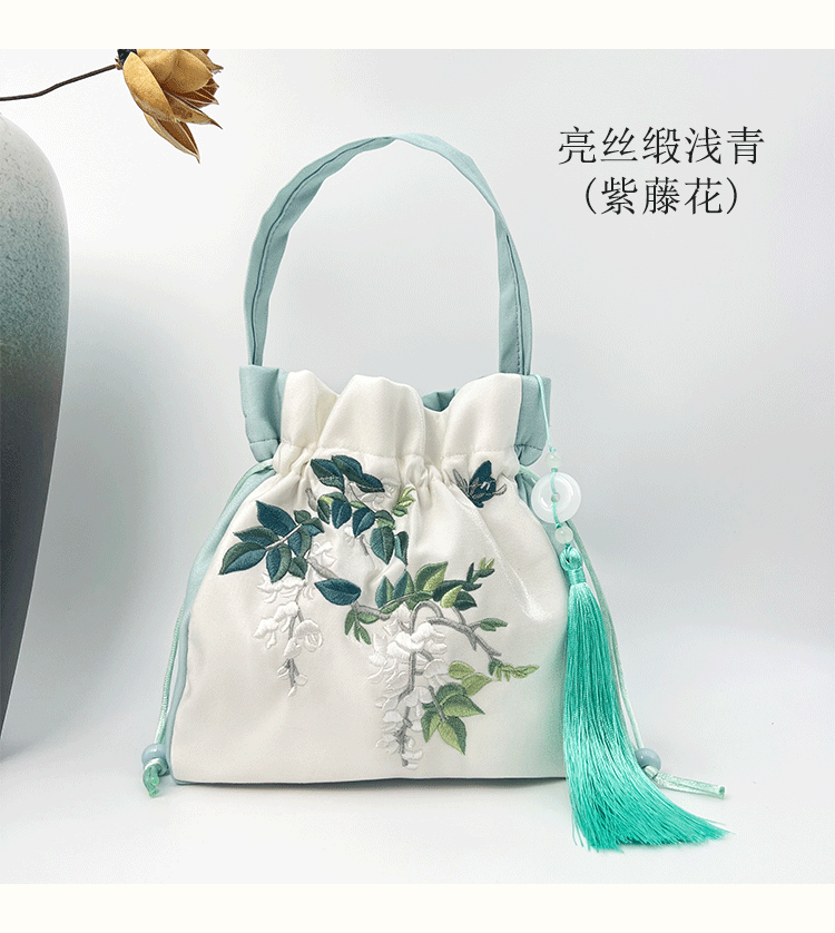 踏春搭配刺绣汉服斜挎包古风包文艺流苏国风休闲百搭旗袍包大容量-阿里巴巴