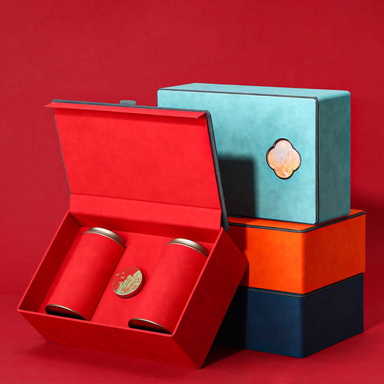 Tea gift box packaging box tea gift box empty box wholesale green tea Xinyang Maojian packaging box gift box