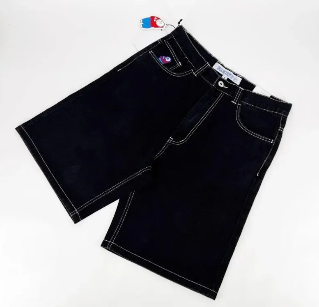 N24 반바지 블랙[화이트 라인]